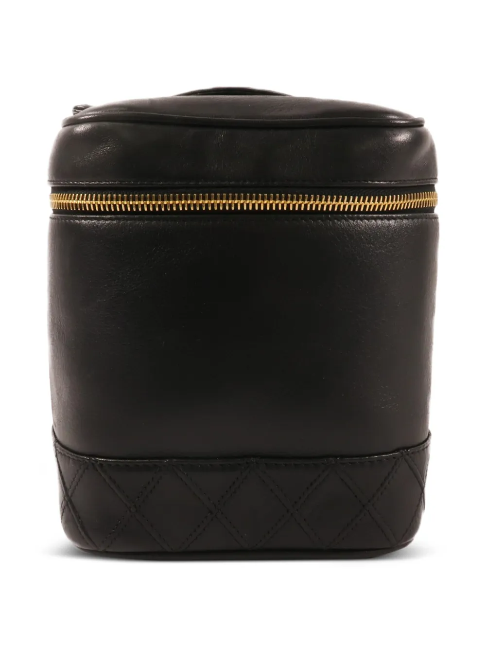 CHANEL Pre-Owned Gesteppte Kosmetiktasche mit CC - Schwarz