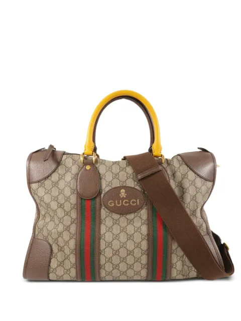 Gucci Pre-Owned GG Supreme Web 手提旅行手提包