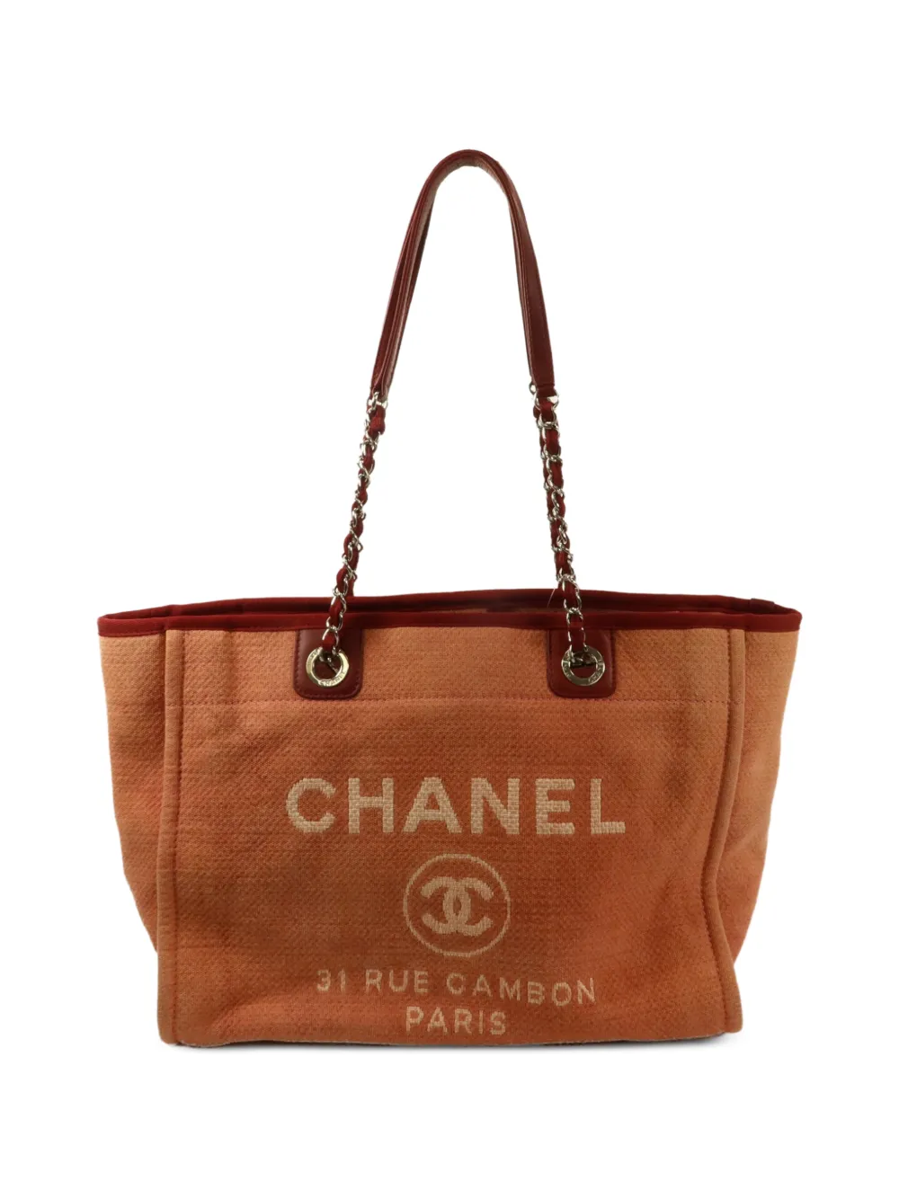 CHANEL Pre-Owned MM Deauville CC tote bag - Pink