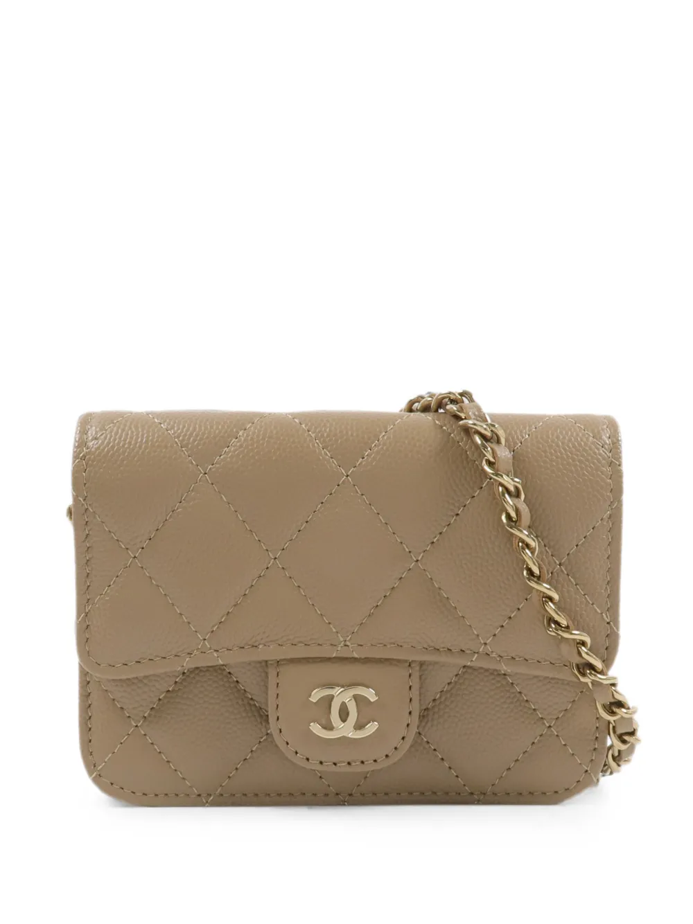 CHANEL Pre-Owned Borsa a spalla CC trapuntata - Toni neutri