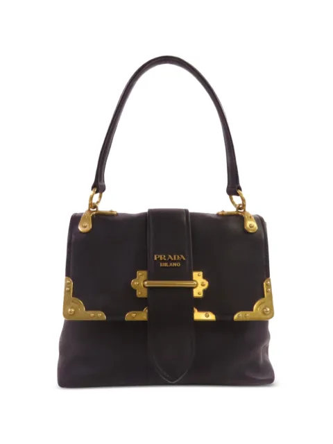 Prada Pre-Owned 시티 레더 토트 백