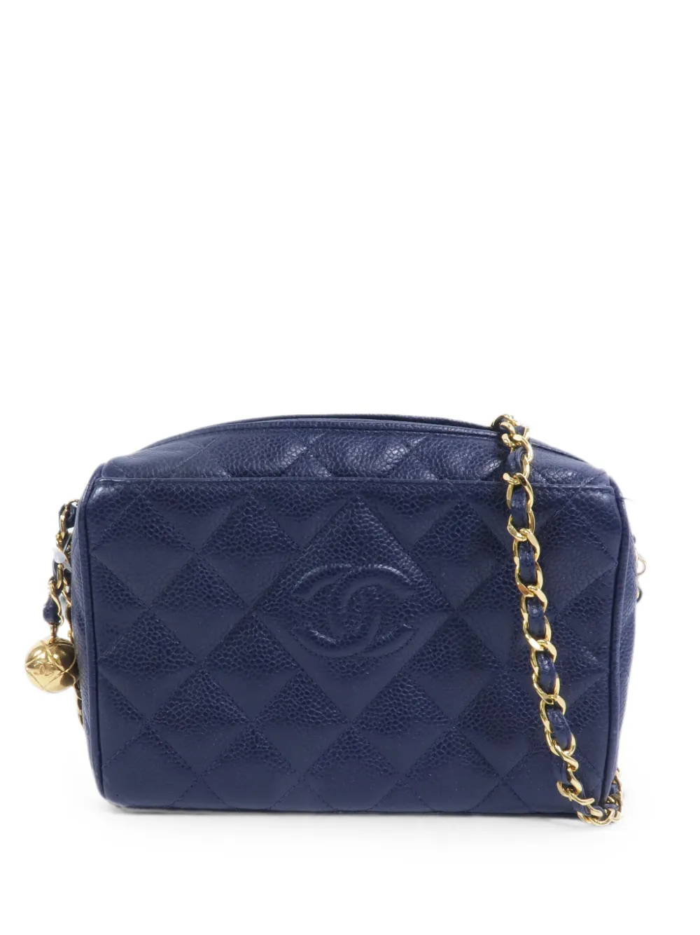 CHANEL Pre-Owned CC Camera quilted shoulder bag - Blu