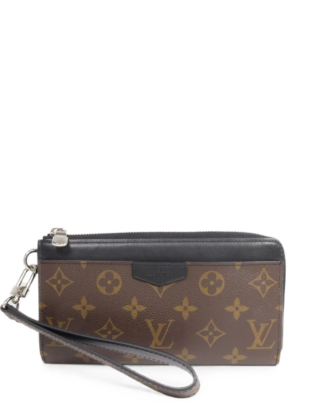 Louis Vuitton Pre-Owned Portafoglio Zippy Dragonne in tela Monogram Macassar - Marrone