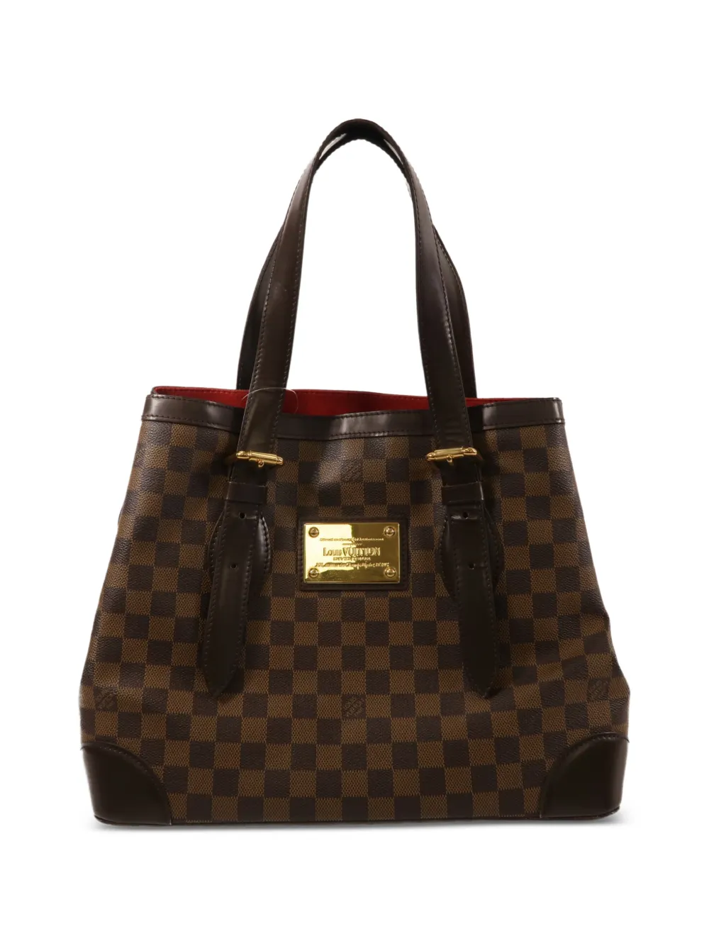 Louis Vuitton Pre-Owned Borsa tote Hampstead MM in tela Damier Ebene - Marrone