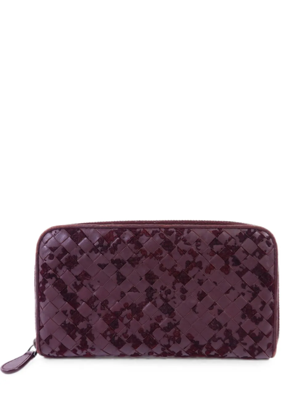 Bottega Veneta Pre-Owned Portemonnaie mit Intrecciato-Muster - Violett