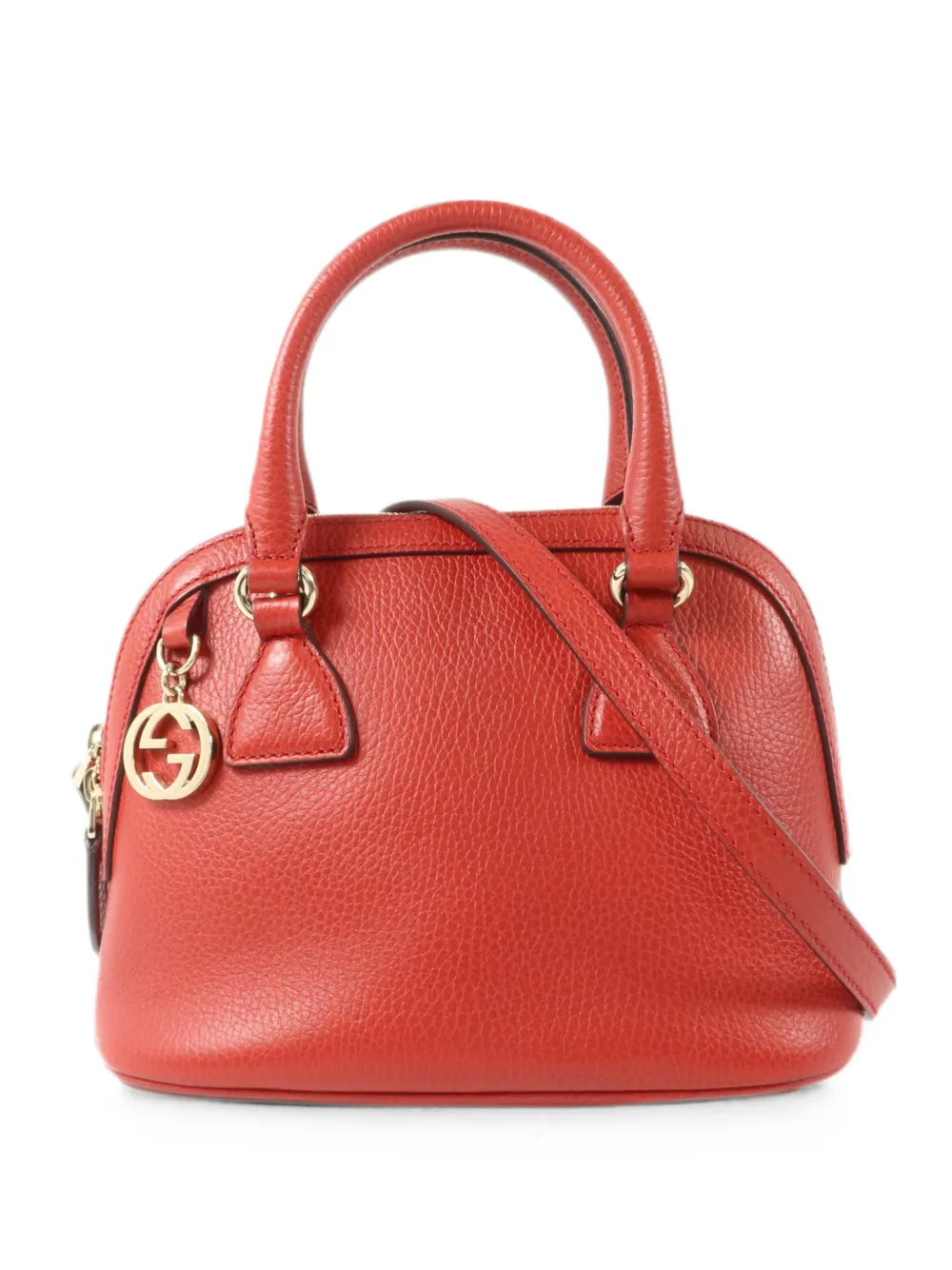 Gucci Pre-Owned Borsa a spalla GG con ciondolo - Rosso