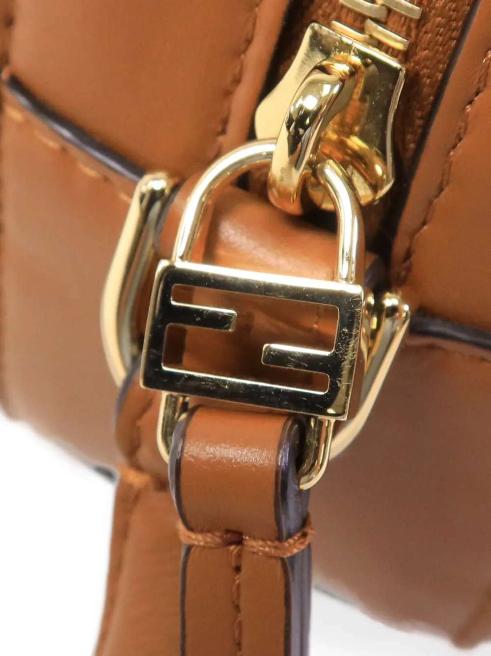 Fendi Pre-Owned Crossbodytas met FF logo Bruin