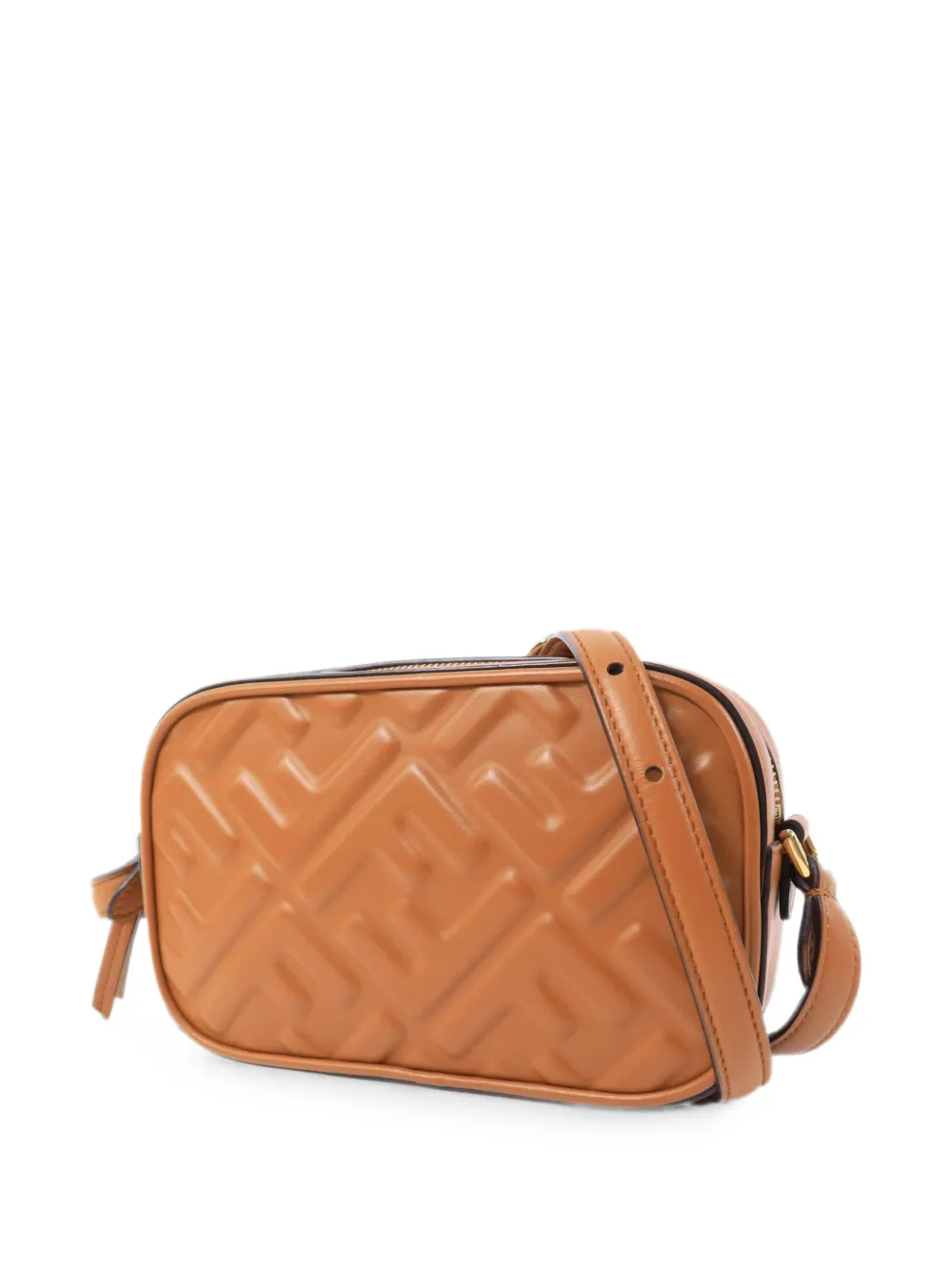 Fendi Pre-Owned Crossbodytas met FF logo Bruin