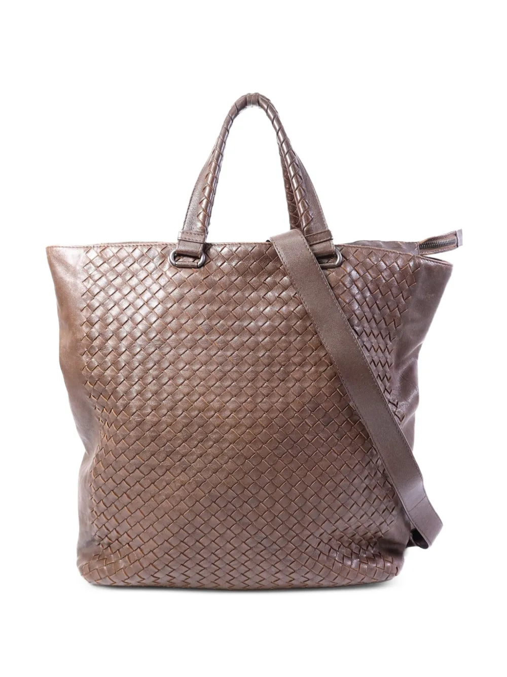 Bottega Veneta Pre-Owned Intrecciato leather tote bag - Brown