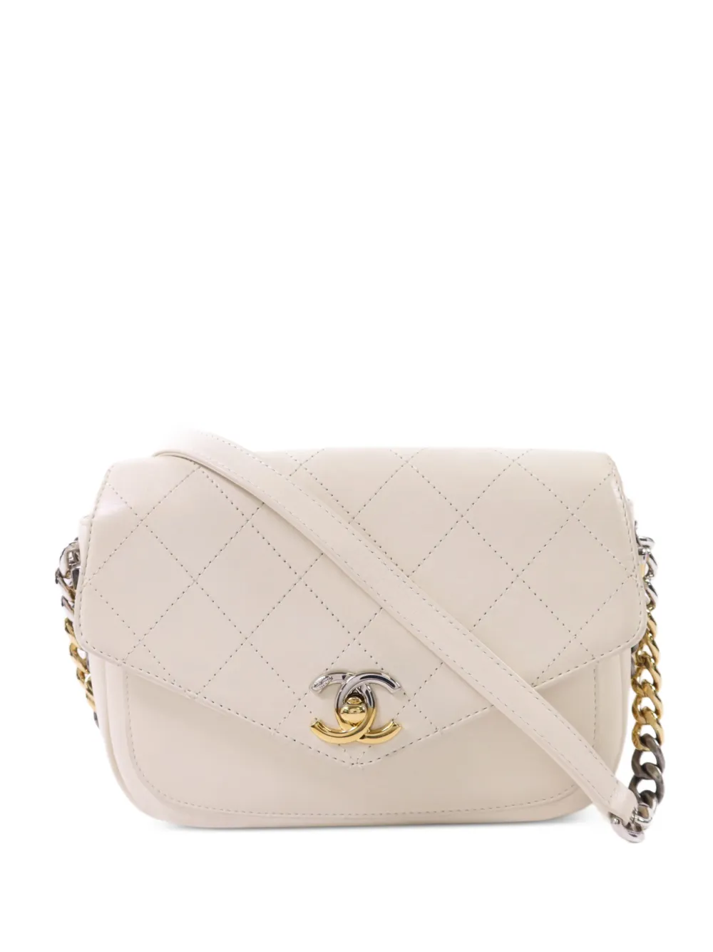 CHANEL Pre-Owned Borsa a spalla trapuntata CC - Toni neutri