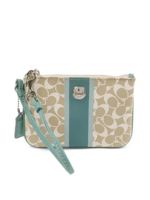 Coach Vintage Signature monogram pouch