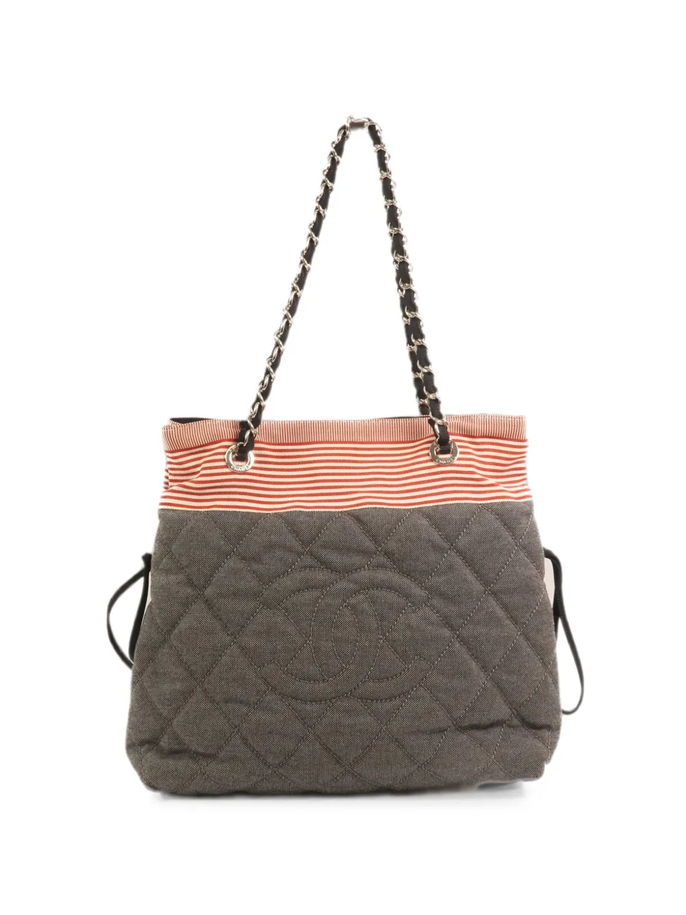 CHANEL Pre-Owned quilted CC shoulder bag - Grey