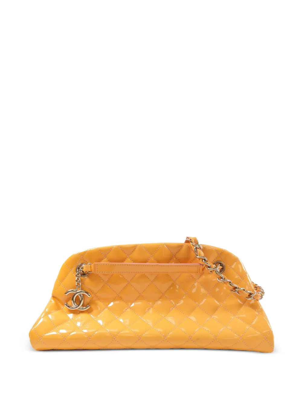 CHANEL Pre-Owned CC diamond-quilted shoulder bag - Orange