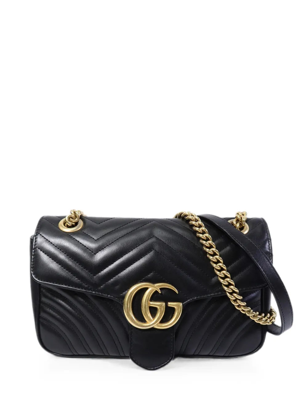 Gucci Pre-Owned Borsa a spalla GG Marmont Super - Nero