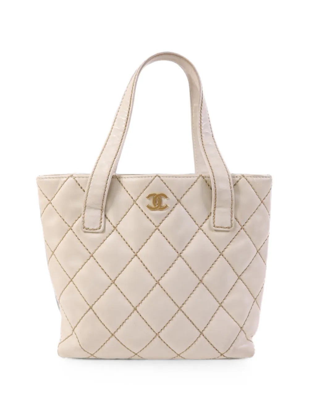 CHANEL Pre-Owned Vivian interlocking-CC tote bag - Toni neutri