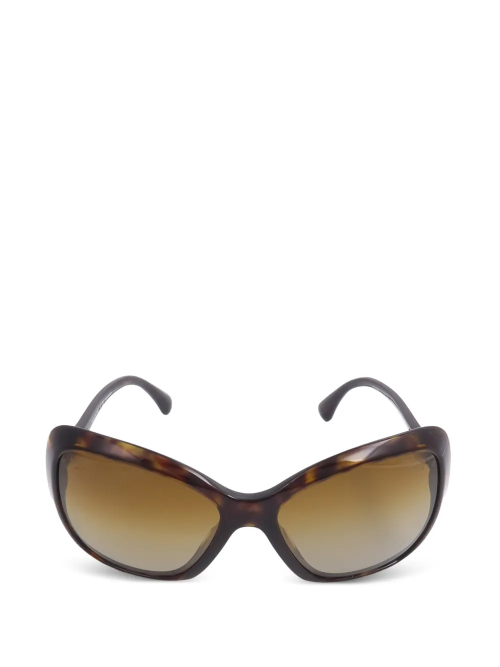 CHANEL Pre-Owned Sonnenbrille mit Perlen - Braun