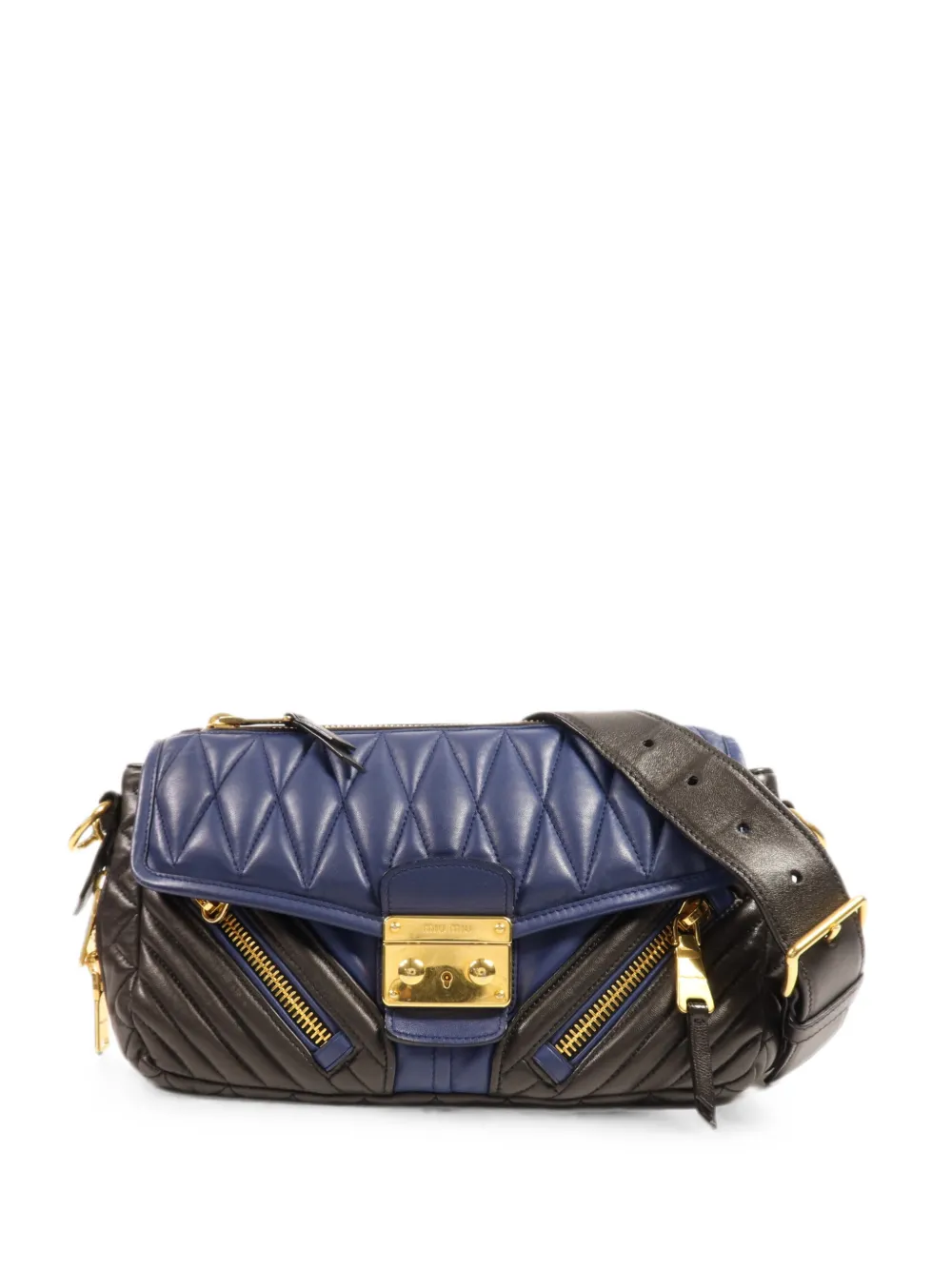 Miu Miu Pre-Owned Gesteppte Schultertasche - Schwarz