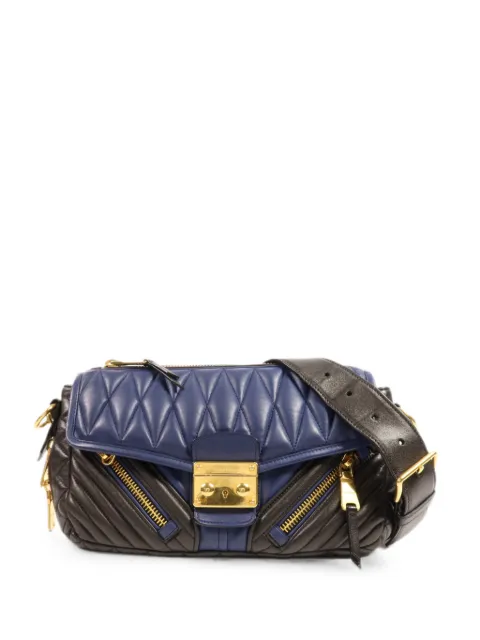 Miu Miu Pre-Owned quilted leather shoulder bag