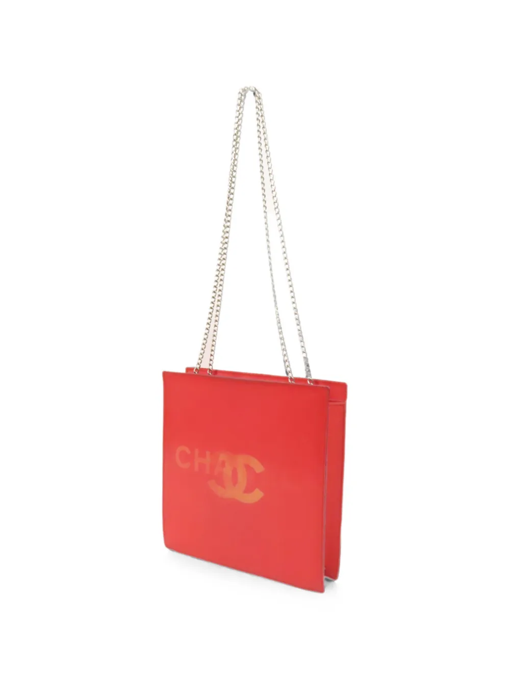 CHANEL Pre-Owned CC holografische schoudertas Rood
