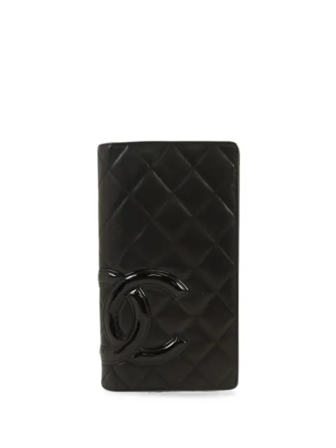 CHANEL Pre-Owned Cambon diamond-quilted wallet