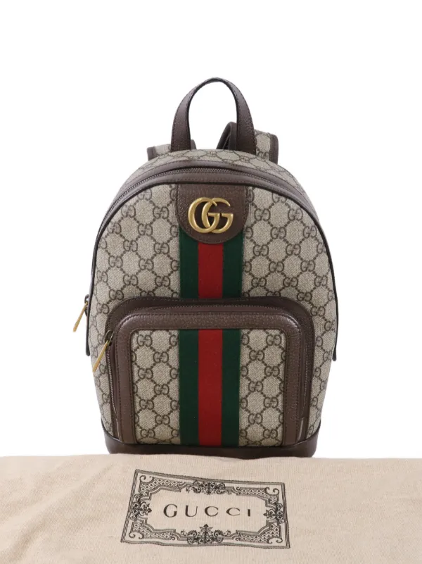GUCCI GGスプリーム バックパック Gucci Pre-Owned GG-Supreme Backpack | Neutrals | FARFETCH