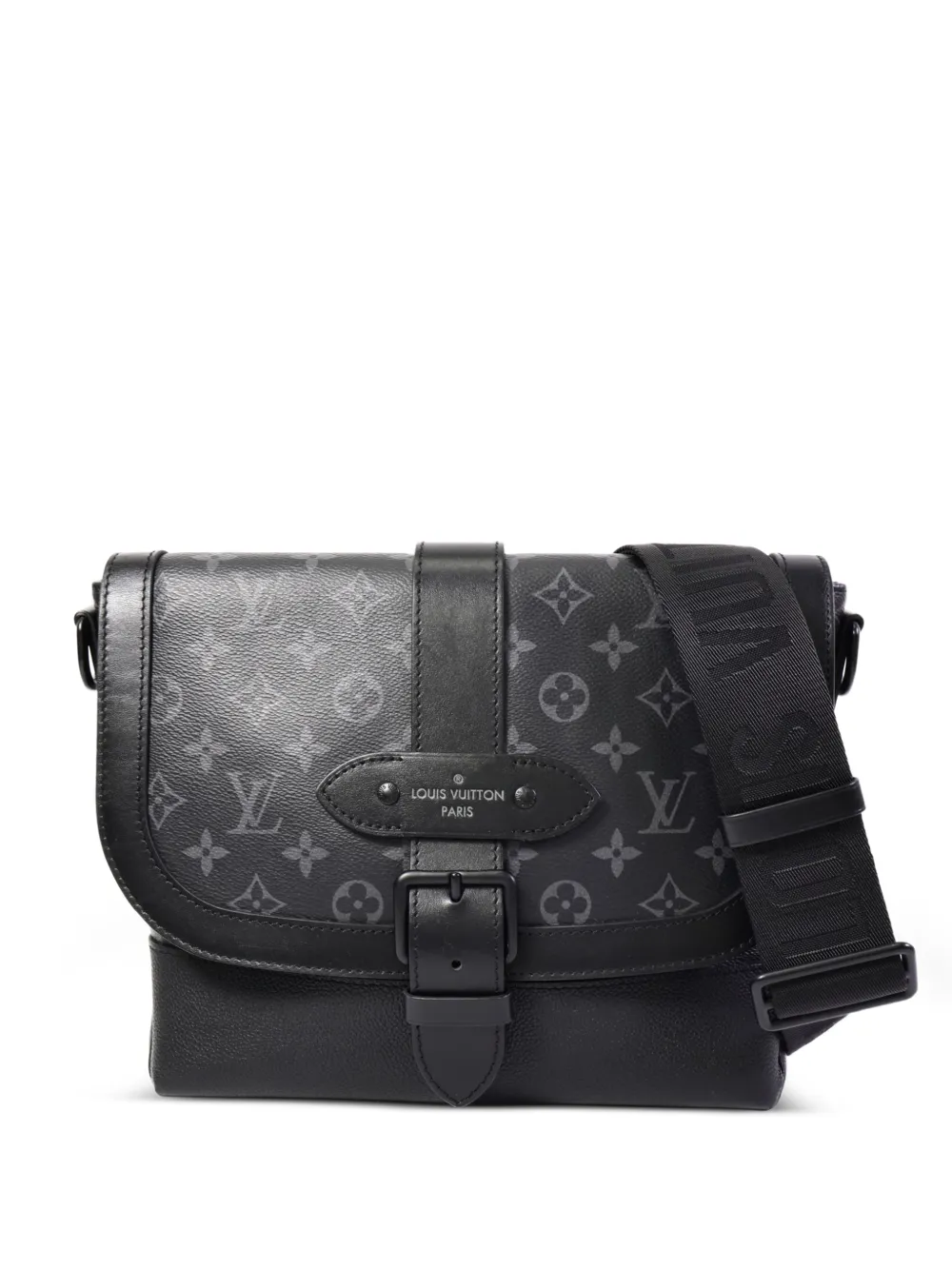 Louis Vuitton Pre-Owned Borsa a spalla Saumur Monogram Eclipse - Nero