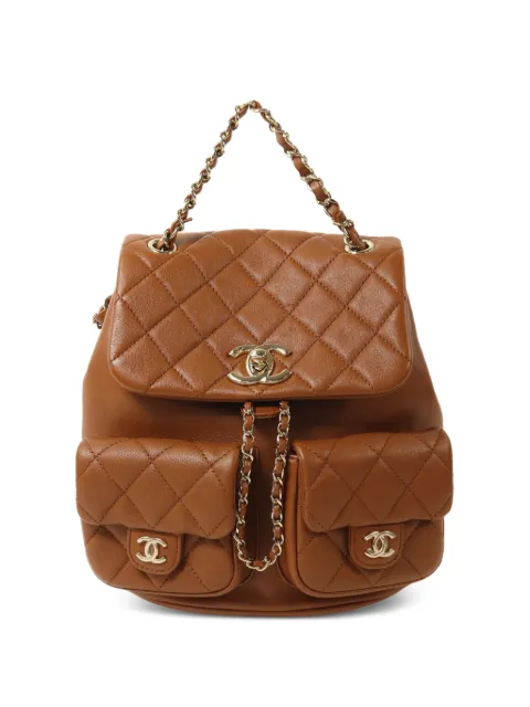 CHANEL Pre-Owned quilted CC turn-lock backpack