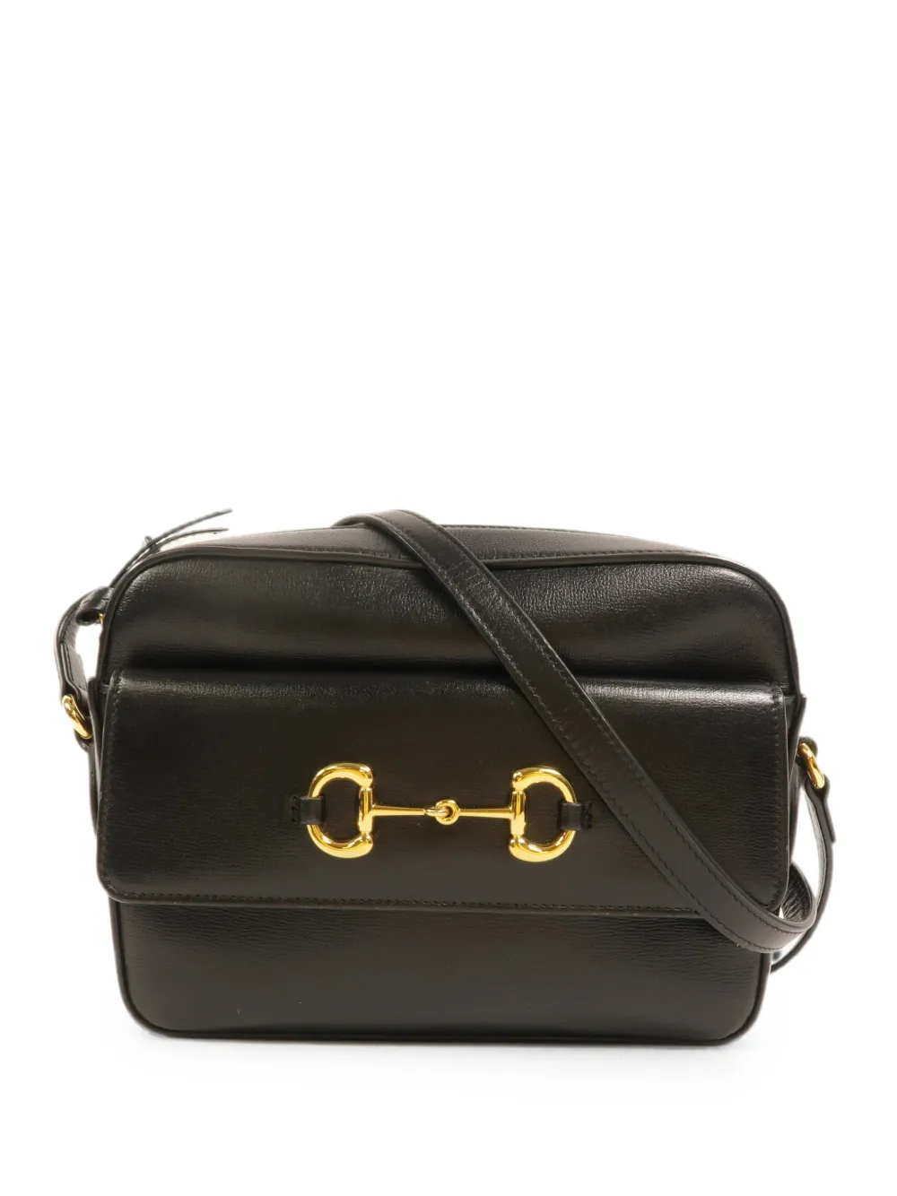 Gucci Pre-Owned small Horsebit 1955 leather shoulder bag - Nero