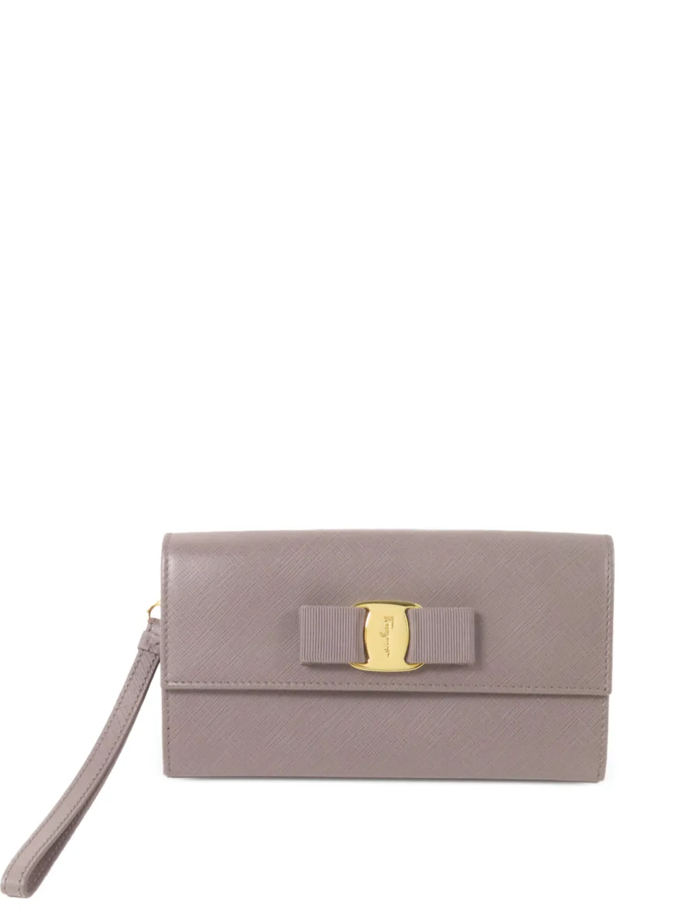 Ferragamo Pre-Owned Portafoglio con fiocco Vara - Grigio