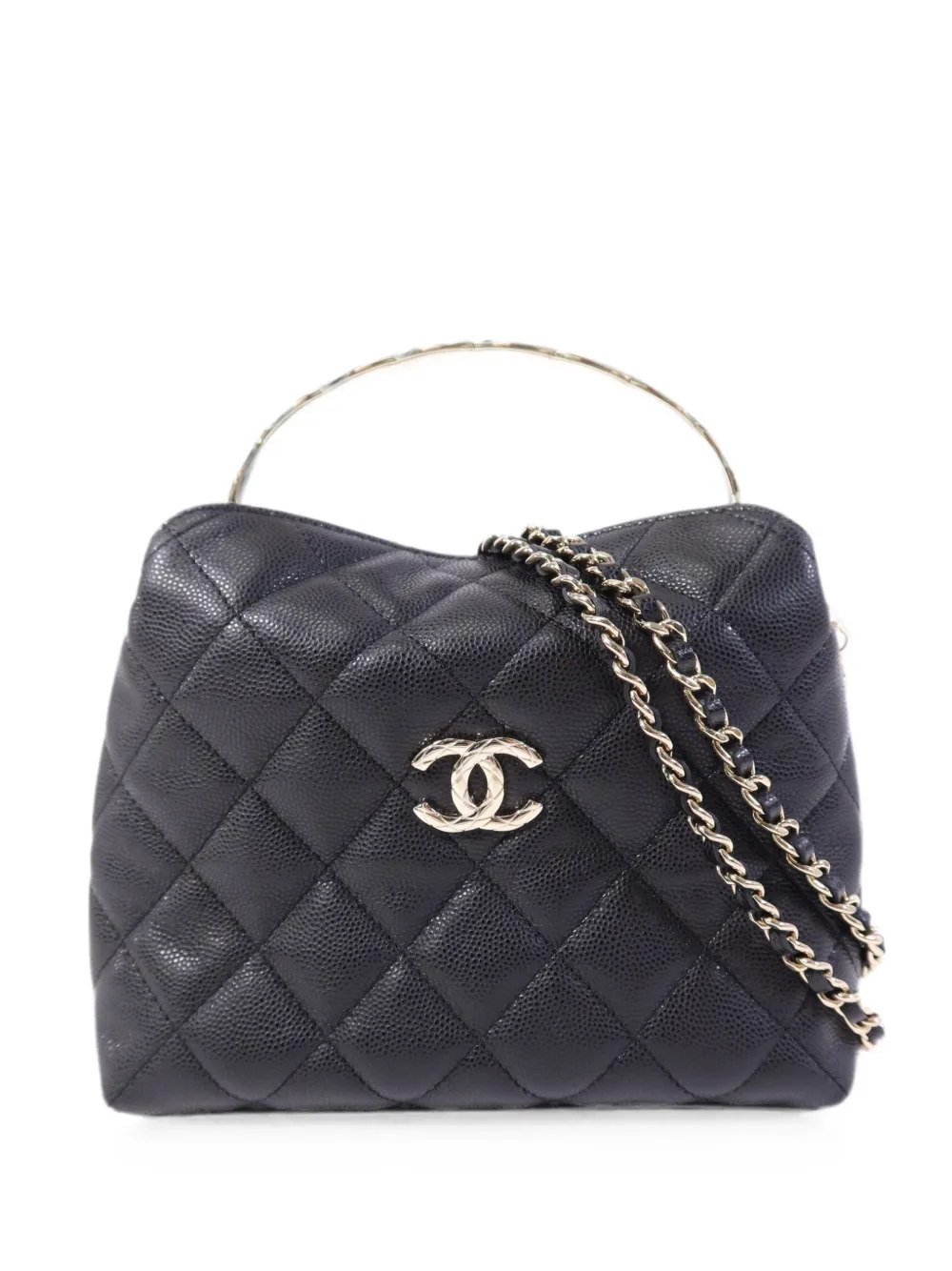 CHANEL Pre-Owned quilted CC tote bag - Black