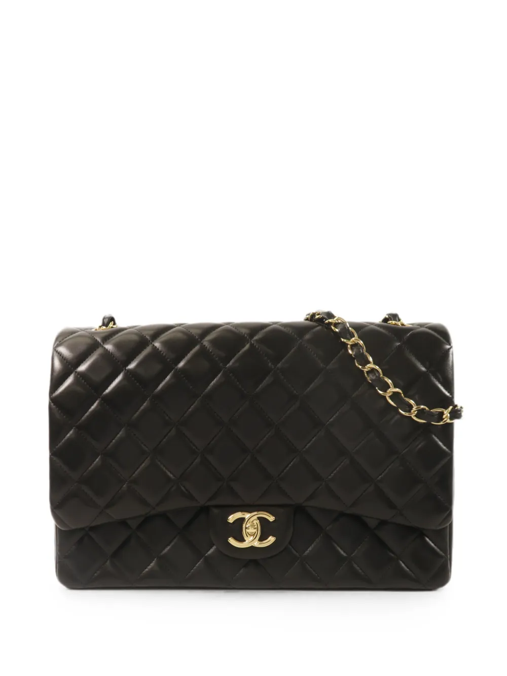 CHANEL Pre-Owned Maxi Classic CC chain shoulder bag - Black