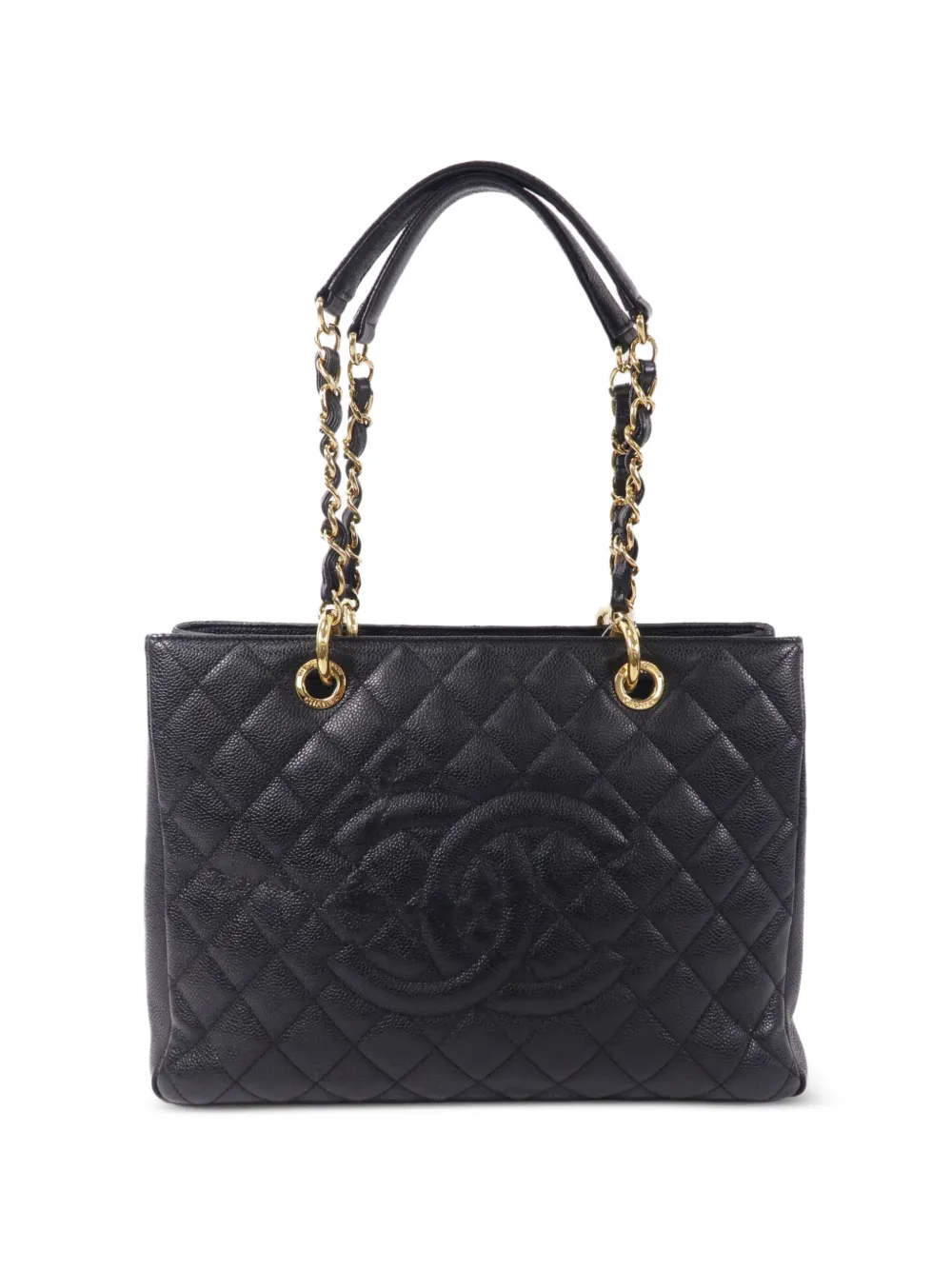 CHANEL Pre-Owned CC turn-lock Grand Shopping Tote bag - Black