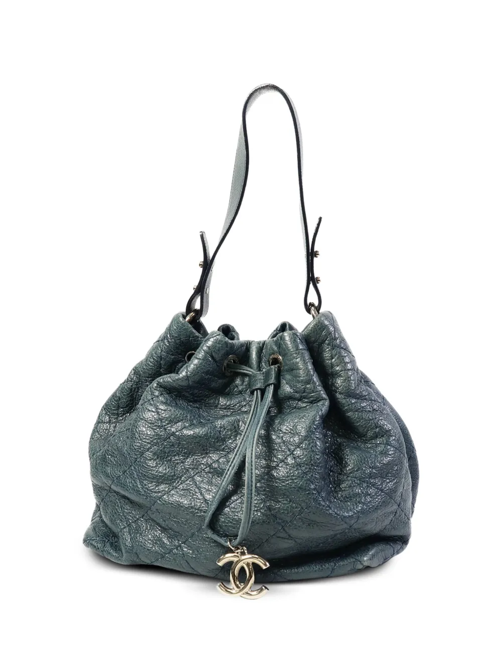 CHANEL Pre-Owned quilted CC shoulder bag - Blue