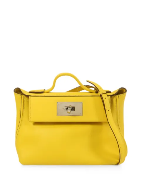 Hermès Pre-Owned 2022 Mini 24/24 Jaune Citron tote bag