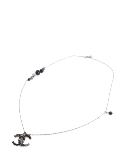 CHANEL Pre-Owned CC Halskette mit Kunstperlen