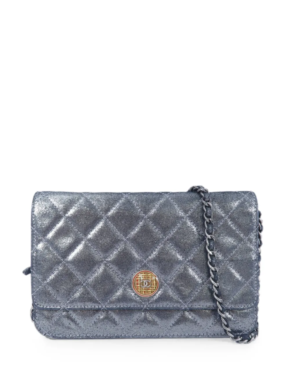 CHANEL Pre-Owned quilted CC shoulder bag - Grey