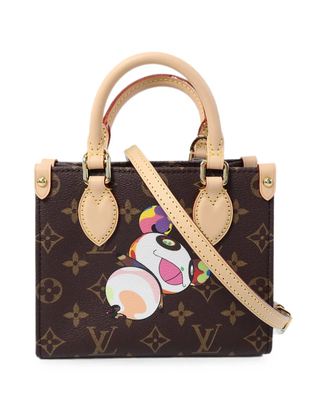 Louis Vuitton Pre-Owned x Takashi Murakami BB On The Go shoulder bag - Braun
