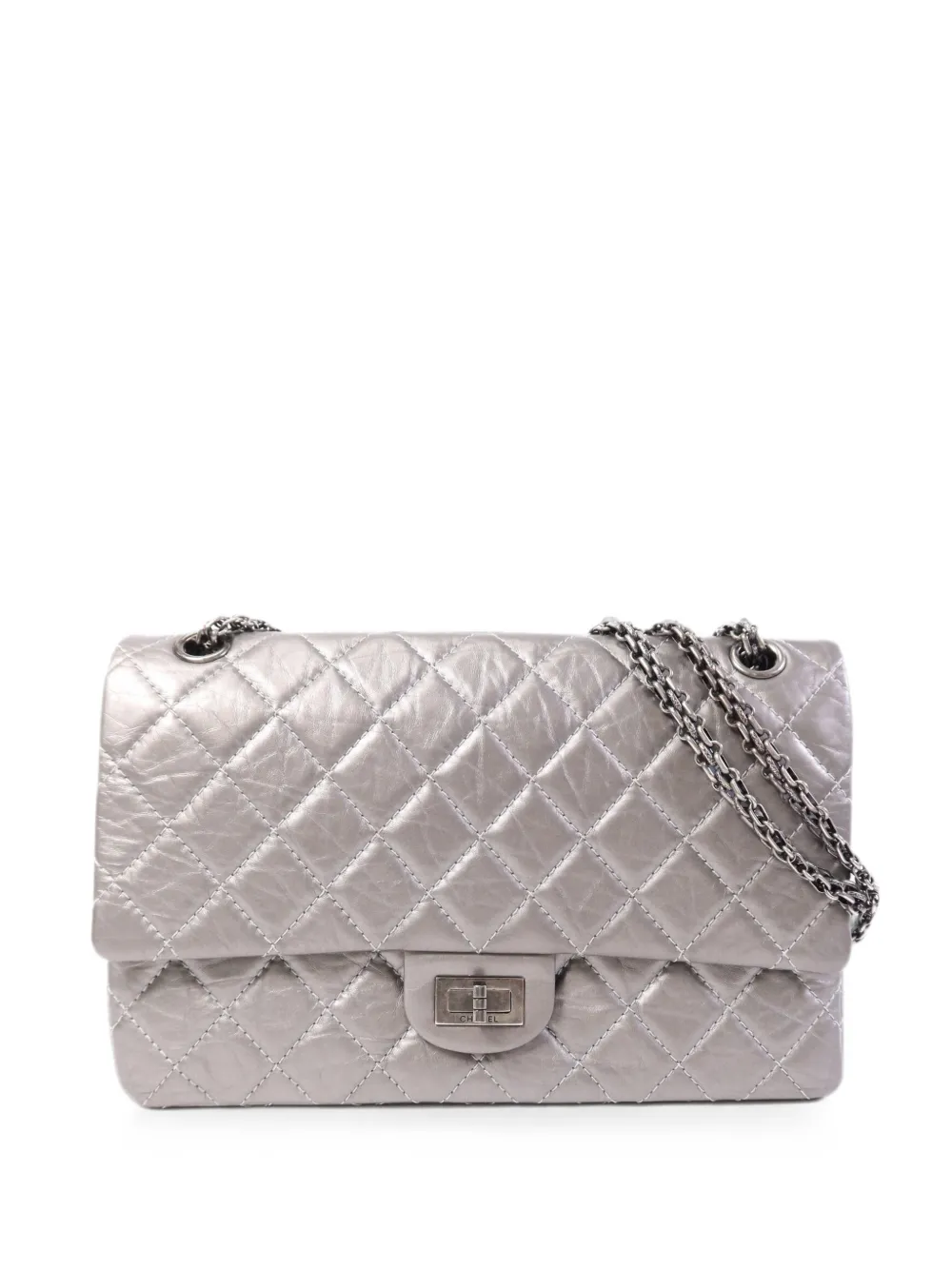 CHANEL Pre-Owned Borsa a spalla trapuntata - Argento