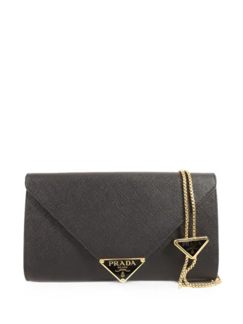 Prada Pre-Owned leather chain-strap shoulder bag