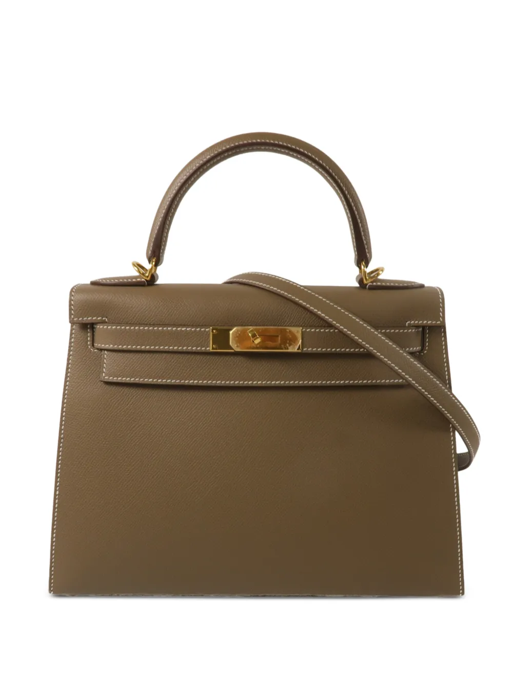 Hermès Pre-Owned Borsa tote Kelly 28 - Marrone