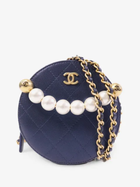 CHANEL Pre-Owned CC 珠饰斜挎包