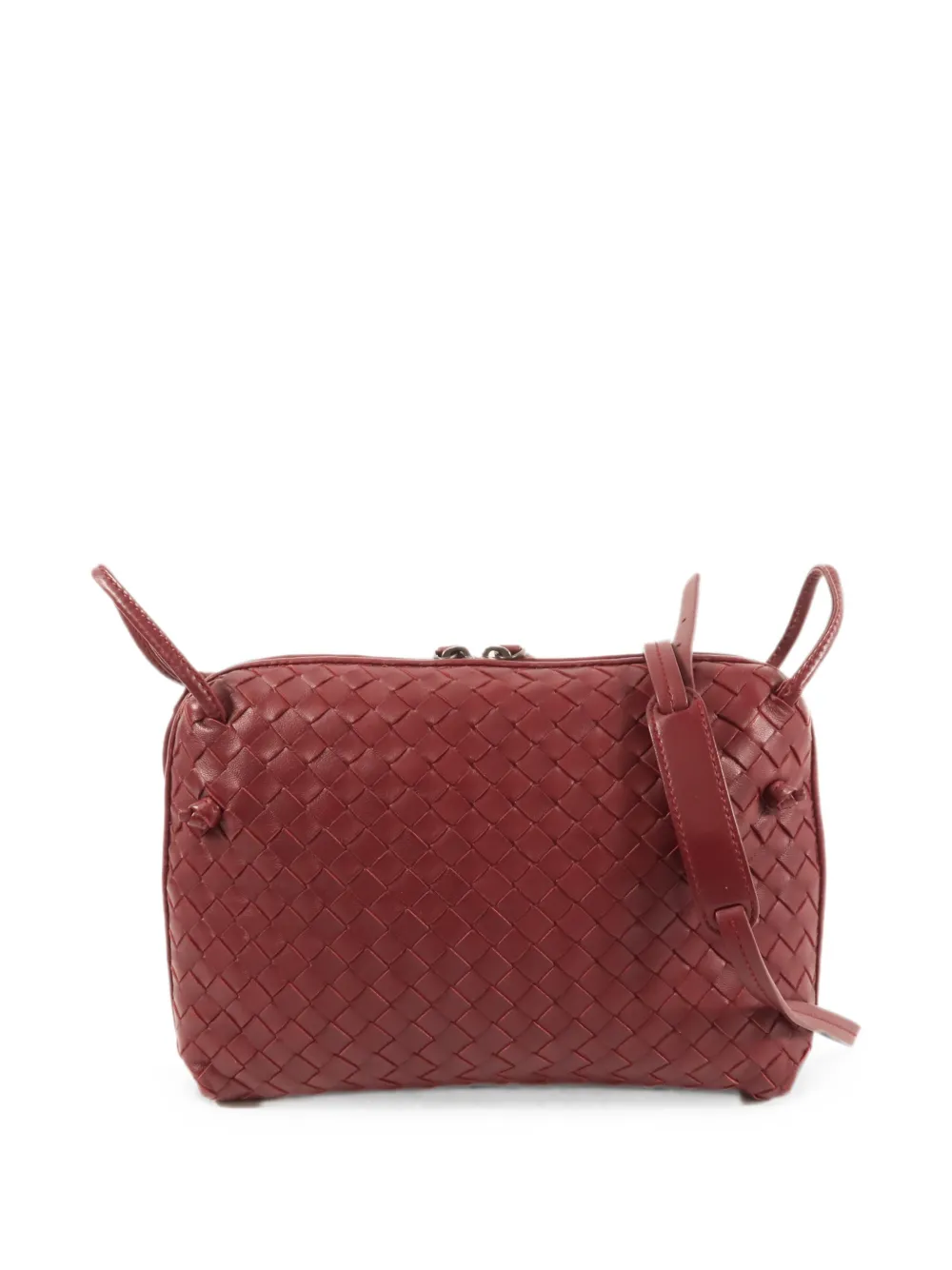 Bottega Veneta Pre-Owned Intrecciato Schultertasche - Rot