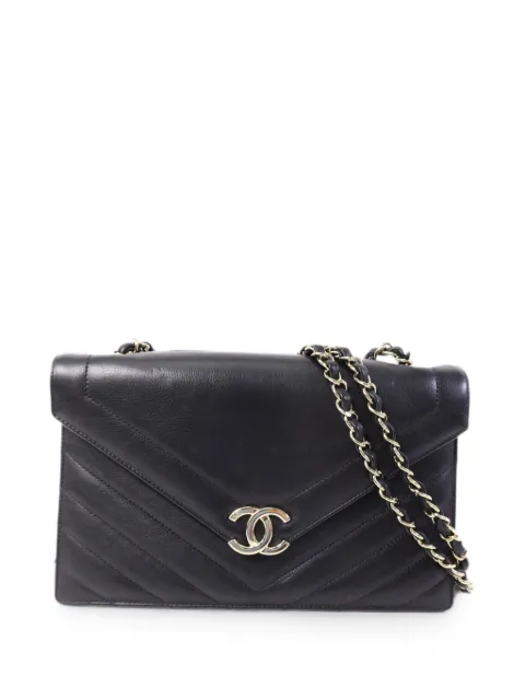 CHANEL Pre-Owned CC chevron shoulder bag