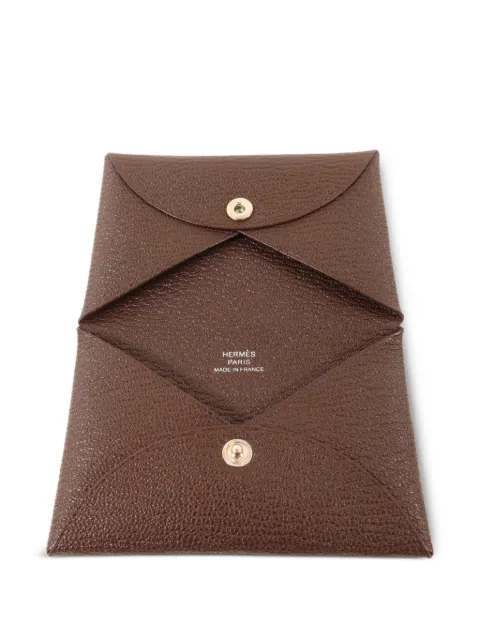Hermès Pre-Owned Calvi leather cardholder
