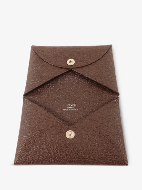Hermès Pre-Owned Calvi leather cardholder