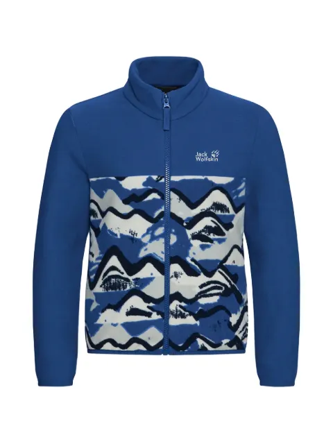 JACK WOLFSKIN Paw Era graphic-print fleece jacket