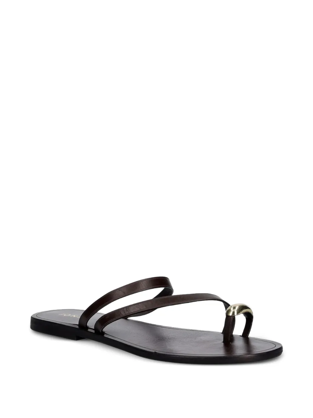 JONAK PARIS Wife sandalen met bandjes en teenring Bruin
