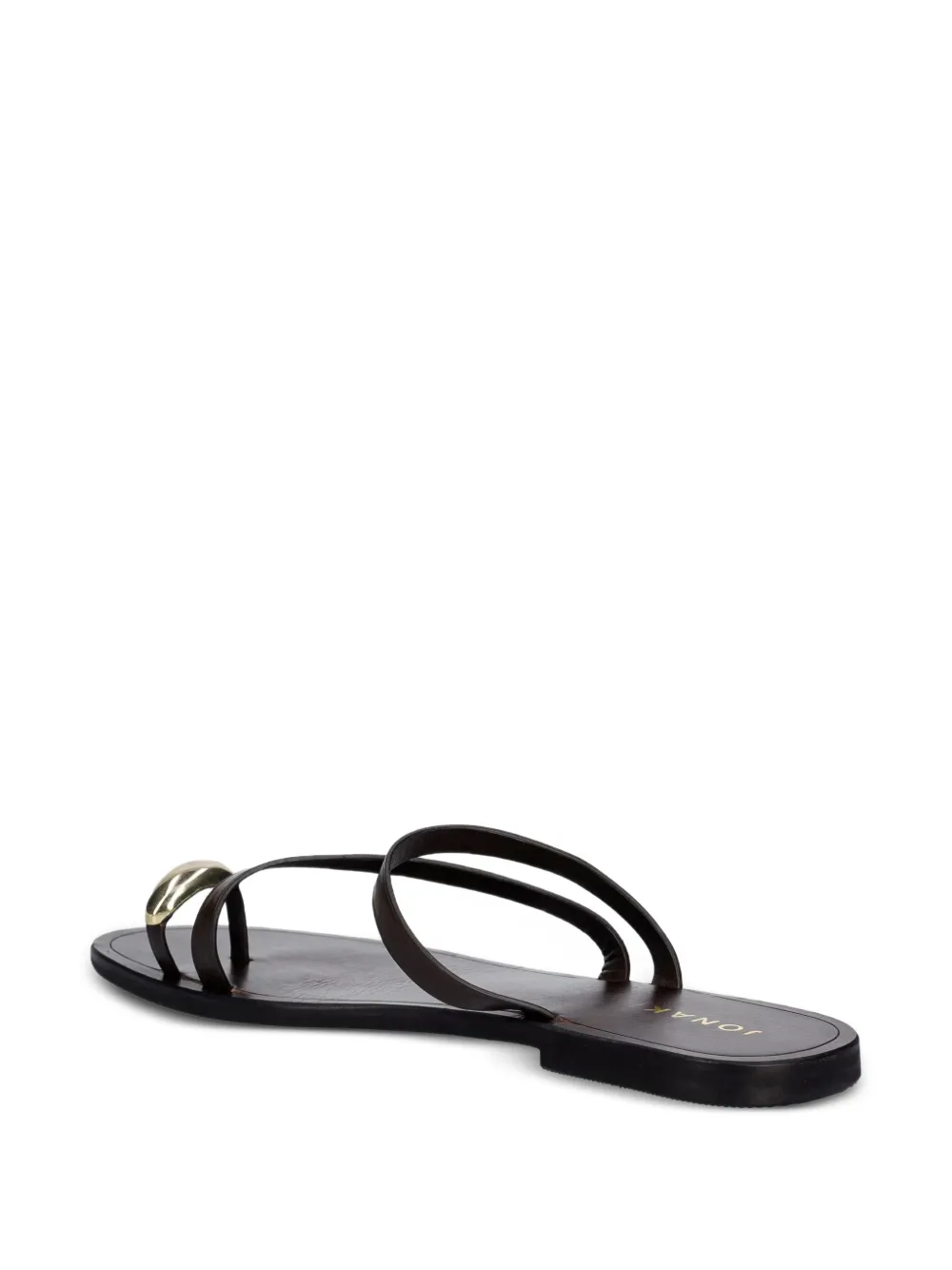 JONAK PARIS Wife sandalen met bandjes en teenring Bruin