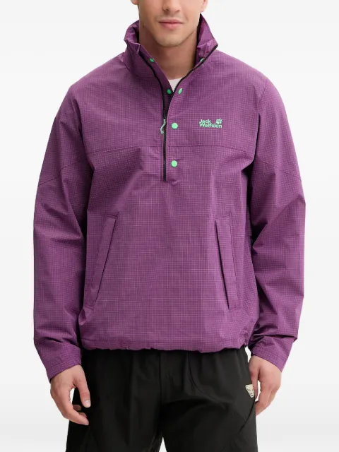 JACK WOLFSKIN grid-pattern jacket