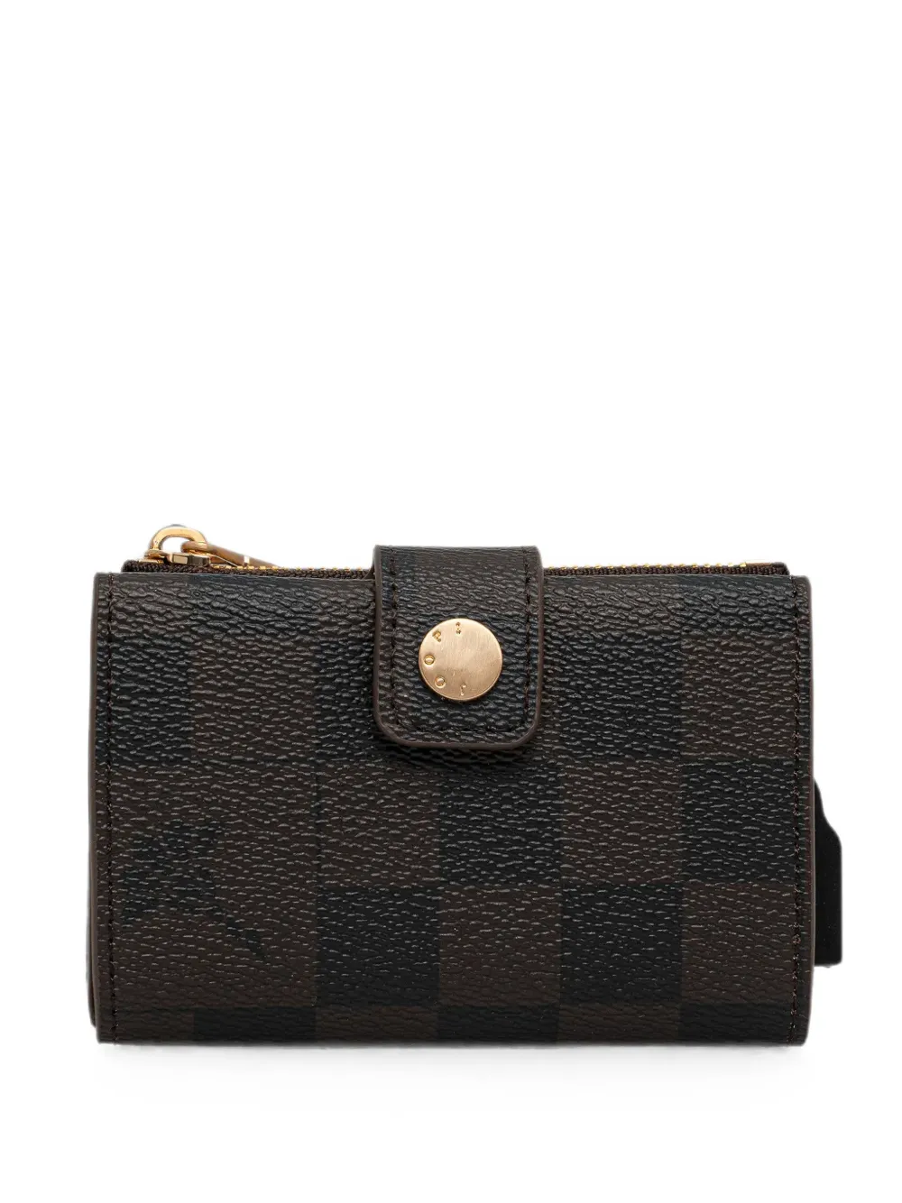 Joop! Cortina Piazza check-pattern zip-around wallet - Marrone